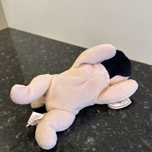 Ty Beanie Baby Pug "Pugsly" W/ Tags 8" Long 1996 * SKU 29, 67 - Picture 6 of 10